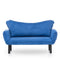 Chatto Blaues Zweisitzer-Schlafsofa