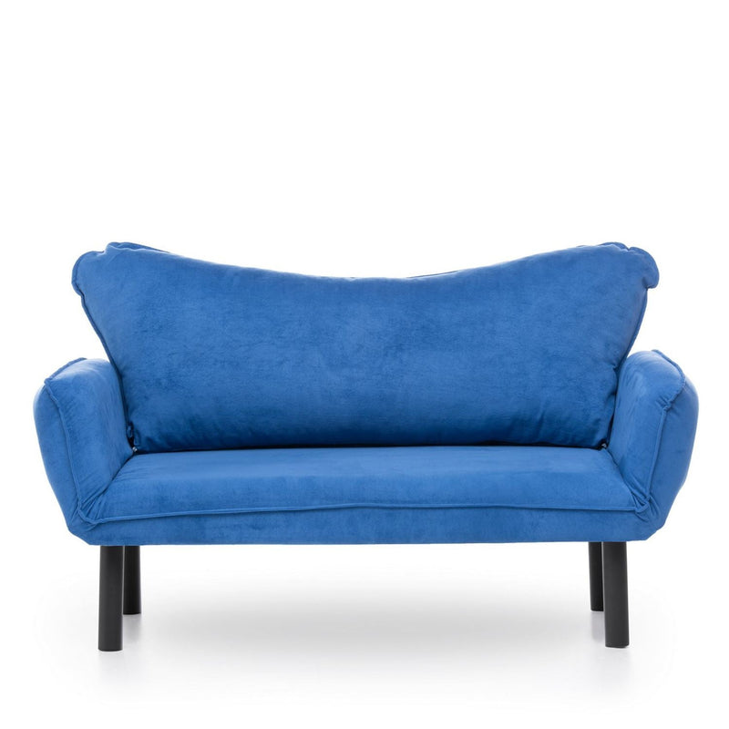 Chatto Blaues Zweisitzer-Schlafsofa
