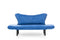 Chatto Blaues Zweisitzer-Schlafsofa