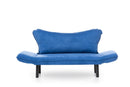 Chatto Blaues Zweisitzer-Schlafsofa