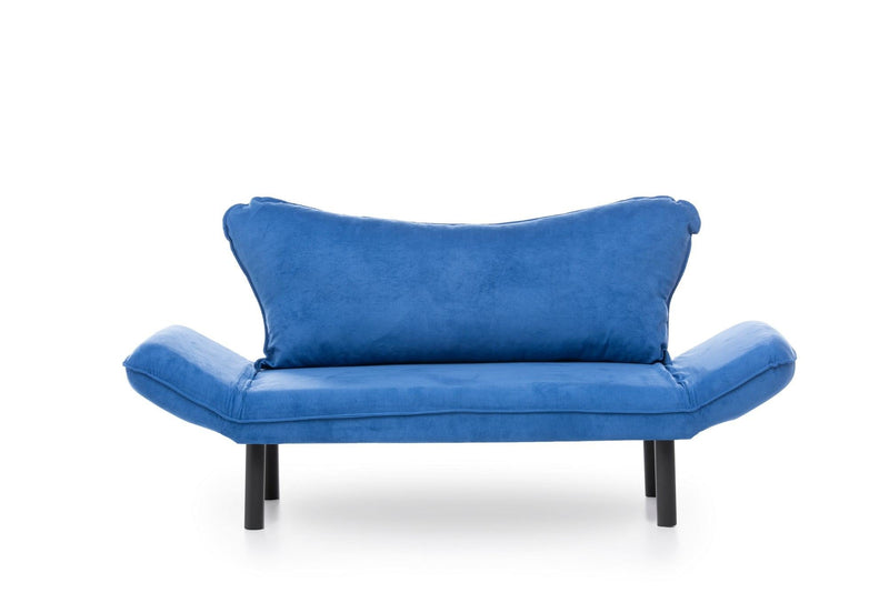Chatto Blaues Zweisitzer-Schlafsofa