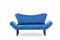 Chatto Blaues Zweisitzer-Schlafsofa