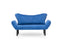 Chatto Blaues Zweisitzer-Schlafsofa