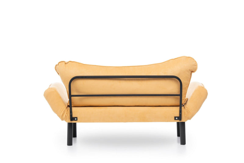 Chatto Senffarbenes Zweisitzer-Schlafsofa