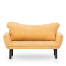 Chatto Senffarbenes Zweisitzer-Schlafsofa