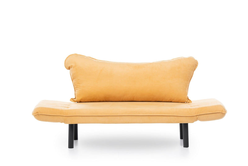 Chatto Senffarbenes Zweisitzer-Schlafsofa