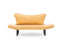 Chatto Senffarbenes Zweisitzer-Schlafsofa