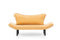 Chatto Senffarbenes Zweisitzer-Schlafsofa