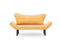 Chatto Senffarbenes Zweisitzer-Schlafsofa