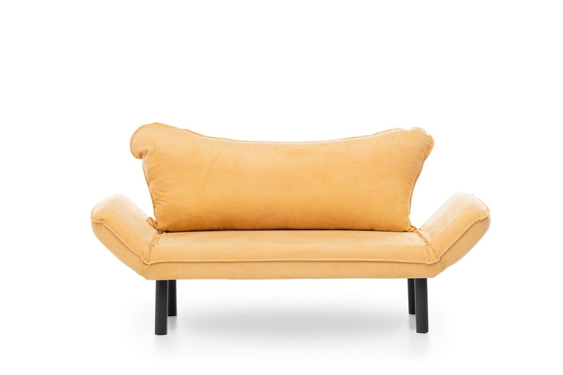 Chatto Senffarbenes Zweisitzer-Schlafsofa