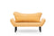 Chatto Senffarbenes Zweisitzer-Schlafsofa