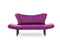 Chatto Lila Zweisitzer-Schlafsofa