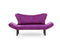 Chatto Lila Zweisitzer-Schlafsofa