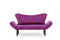 Chatto Lila Zweisitzer-Schlafsofa