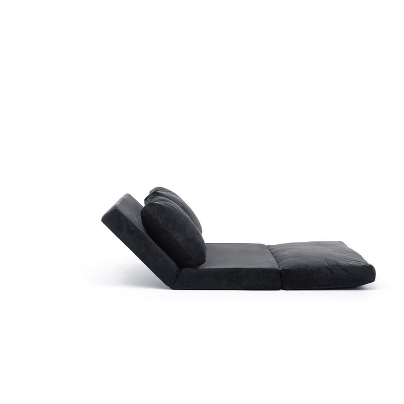 Taida Schwarzes Zweisitzer-Schlafsofa
