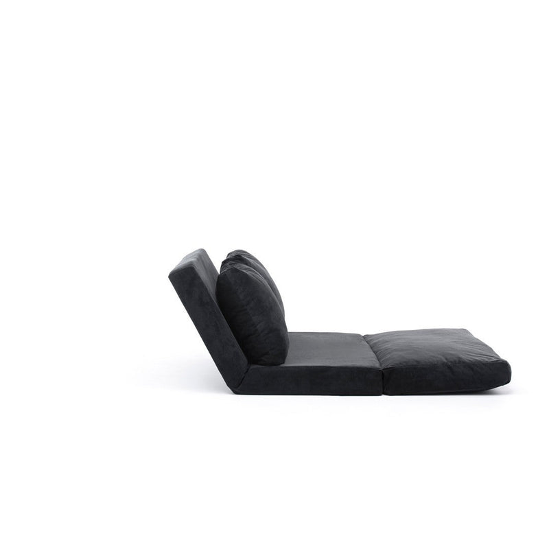 Taida Schwarzes Zweisitzer-Schlafsofa