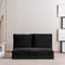 Taida Schwarzes Zweisitzer-Schlafsofa