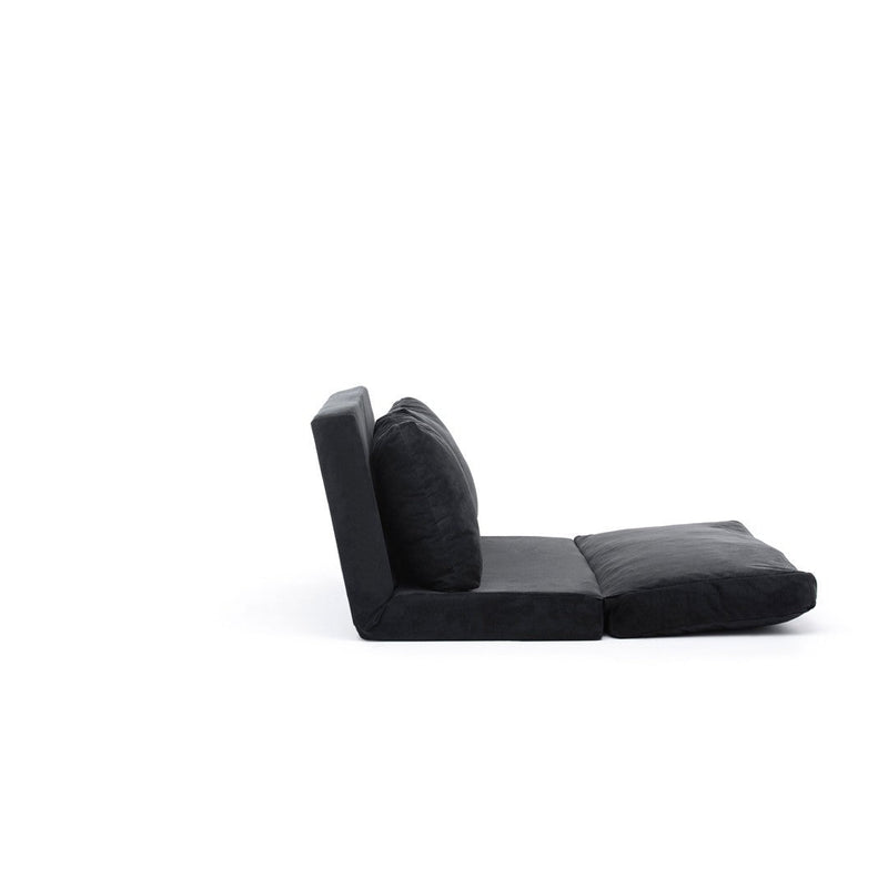 Taida Schwarzes Zweisitzer-Schlafsofa