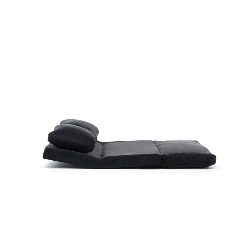 Taida Schwarzes Zweisitzer-Schlafsofa