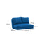 Taida Blaues Zweisitzer-Schlafsofa