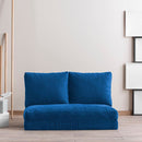 Taida Blaues Zweisitzer-Schlafsofa