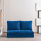 Taida Blaues Zweisitzer-Schlafsofa