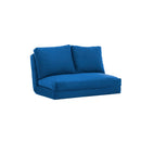 Taida Blaues Zweisitzer-Schlafsofa