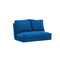 Taida Blaues Zweisitzer-Schlafsofa