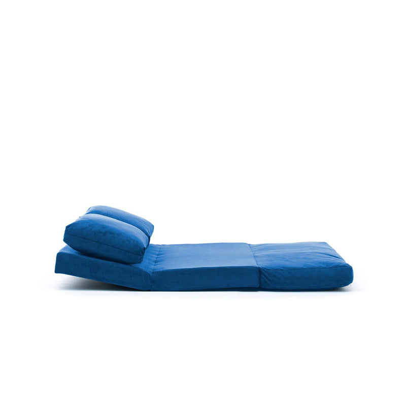 Taida Blaues Zweisitzer-Schlafsofa