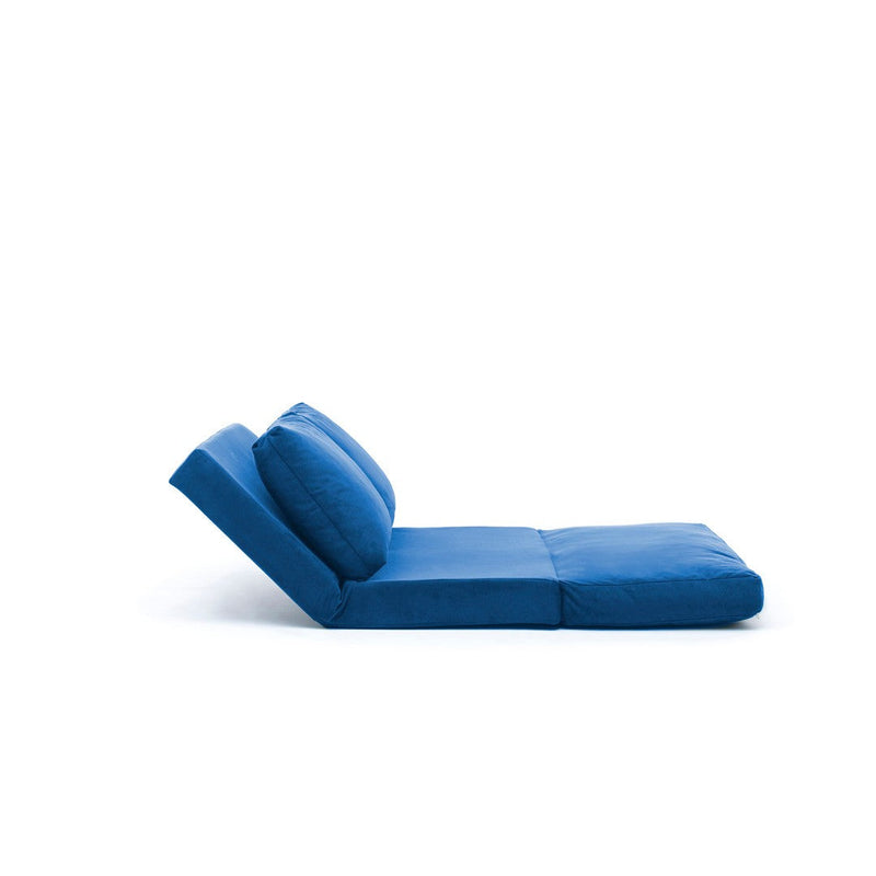Taida Blaues Zweisitzer-Schlafsofa