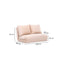 Taida Creme Zweisitzer-Schlafsofa