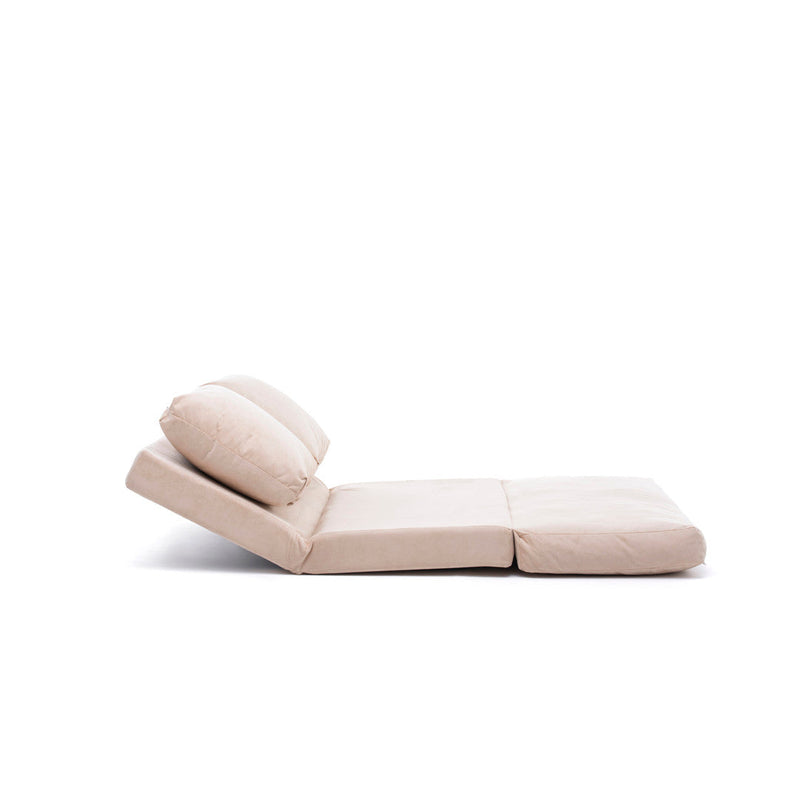 Taida Creme Zweisitzer-Schlafsofa