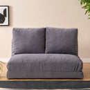 Taida Graues Zweisitzer-Schlafsofa