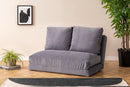 Taida Graues Zweisitzer-Schlafsofa