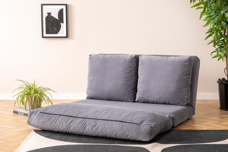 Taida Graues Zweisitzer-Schlafsofa