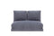 Taida Graues Zweisitzer-Schlafsofa