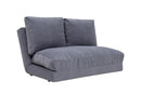 Taida Graues Zweisitzer-Schlafsofa