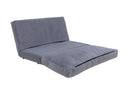 Taida Graues Zweisitzer-Schlafsofa