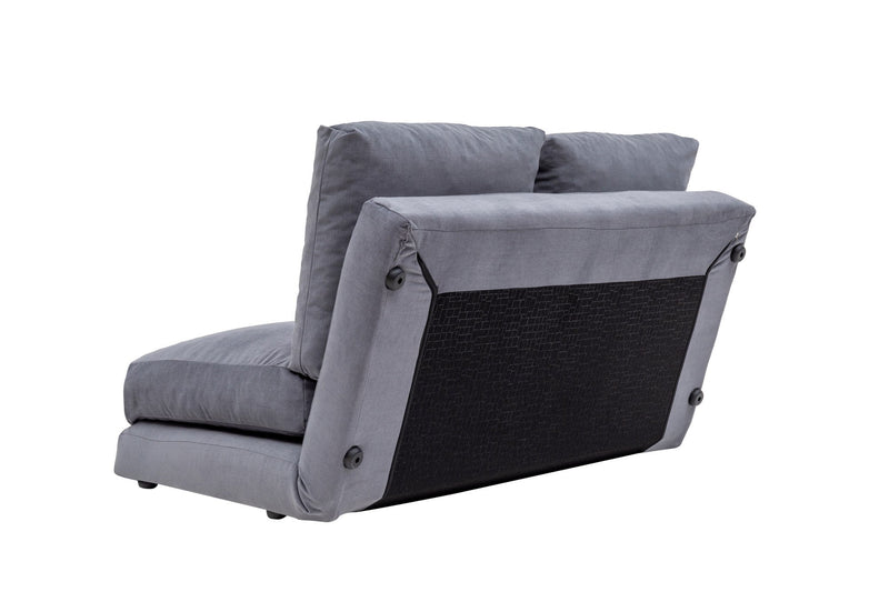 Taida Graues Zweisitzer-Schlafsofa