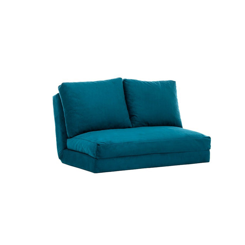 Taida Petrolgrünes Zweisitzer-Schlafsofa