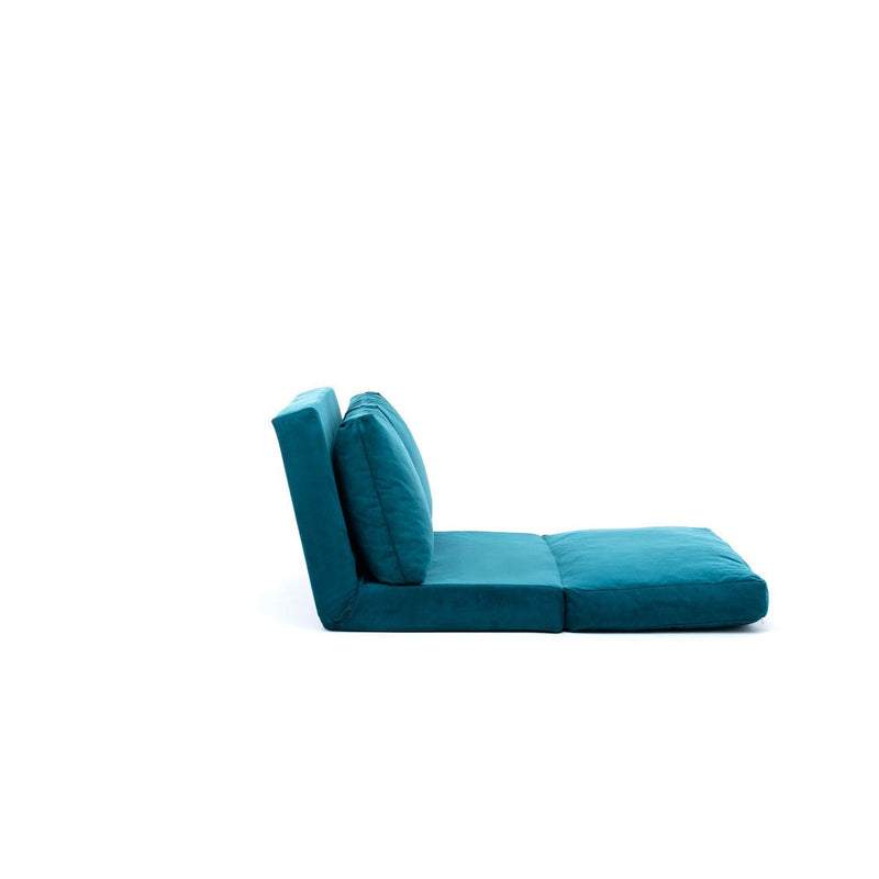 Taida Petrolgrünes Zweisitzer-Schlafsofa