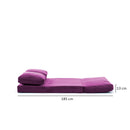 Taida Lila Zweisitzer-Schlafsofa
