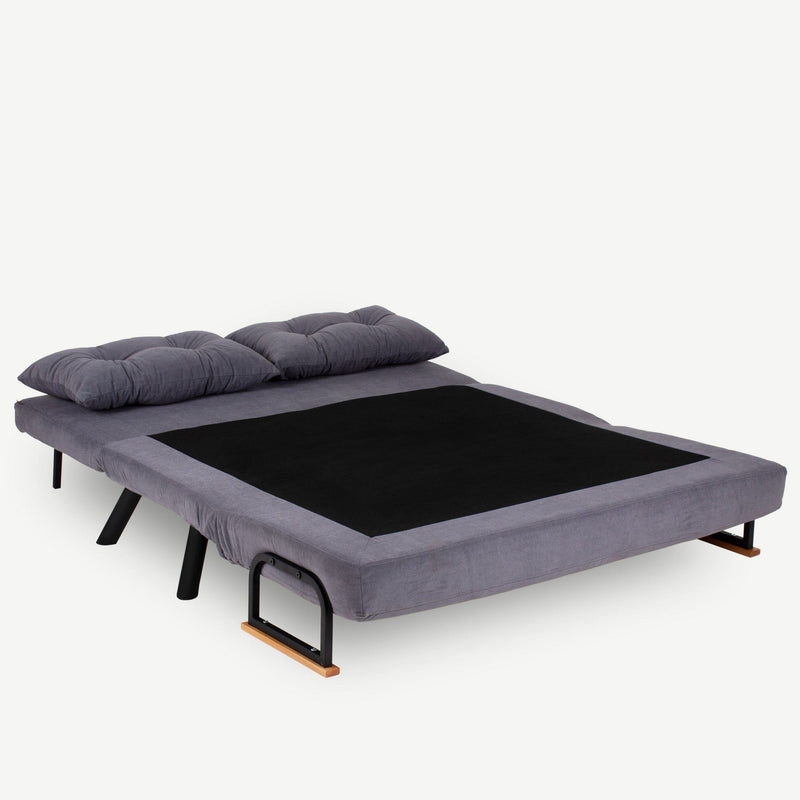 Sando 2-Sitzer Graues Zweisitzer-Schlafsofa