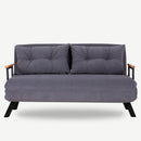 Sando 2-Sitzer Graues Zweisitzer-Schlafsofa
