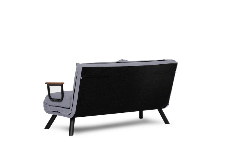 Sando 2-Sitzer Graues Zweisitzer-Schlafsofa