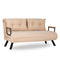 Sando 2-Sitzer Creme Zweisitzer-Schlafsofa