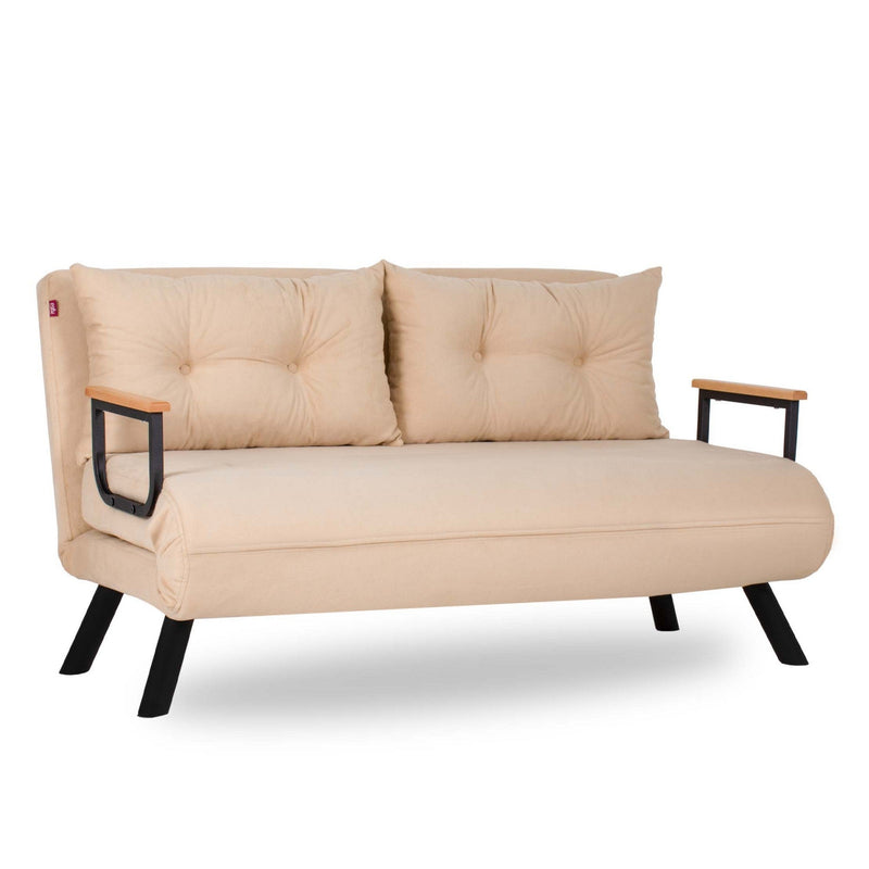 Sando 2-Sitzer Creme Zweisitzer-Schlafsofa
