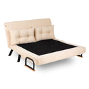 Sando 2-Sitzer Creme Zweisitzer-Schlafsofa