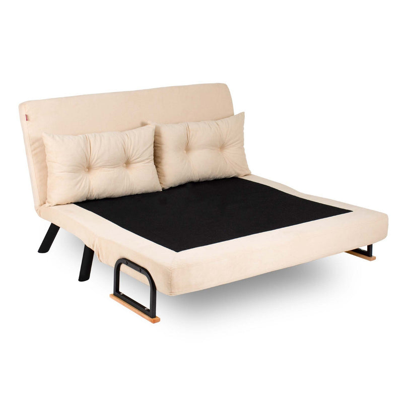 Sando 2-Sitzer Creme Zweisitzer-Schlafsofa