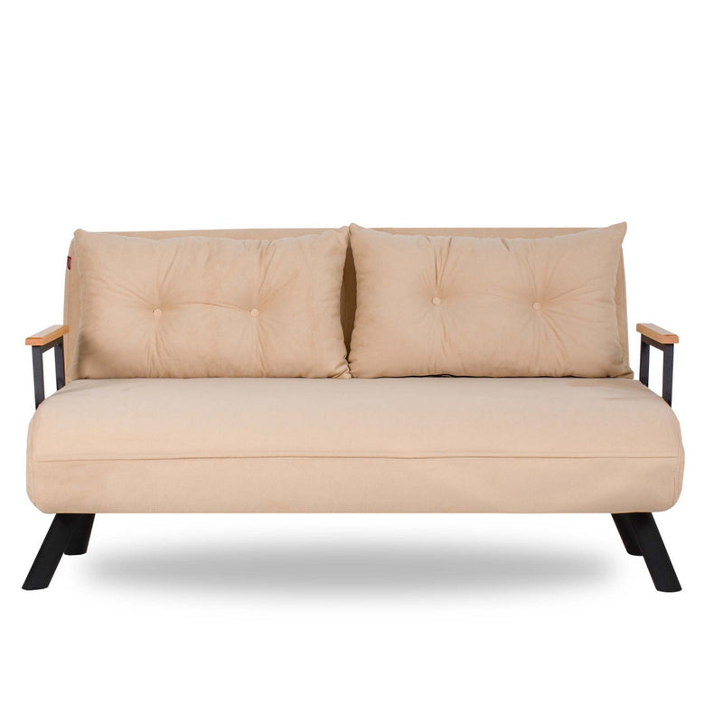 Sando 2-Sitzer Creme Zweisitzer-Schlafsofa